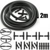 2M Car Wiper Blade Pipe Windshield Wiper Tube with 18Pcs T/Y/I Type Splitter Windshield Washer Hose Connector Windshield