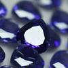 12 Pcs Lot Natural Purple Sapphire Heart Cut Certified Loose Gemstones