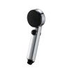 SANEI Stop Shower Water with Plated Black Silver Head, 40% Saving, Adapter, Front, Back, PS3253-80XA-CD,