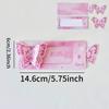 3D Butterfly Greeting Card Pull-Tab Surprise Letter with Envelope Birthday Card for Her Kawaii Cartoon Stationery Gift Bestie