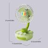 Compact Design Rechargeable Mini Table Fan Portable Personal Cooling Fan  Desktop Placement