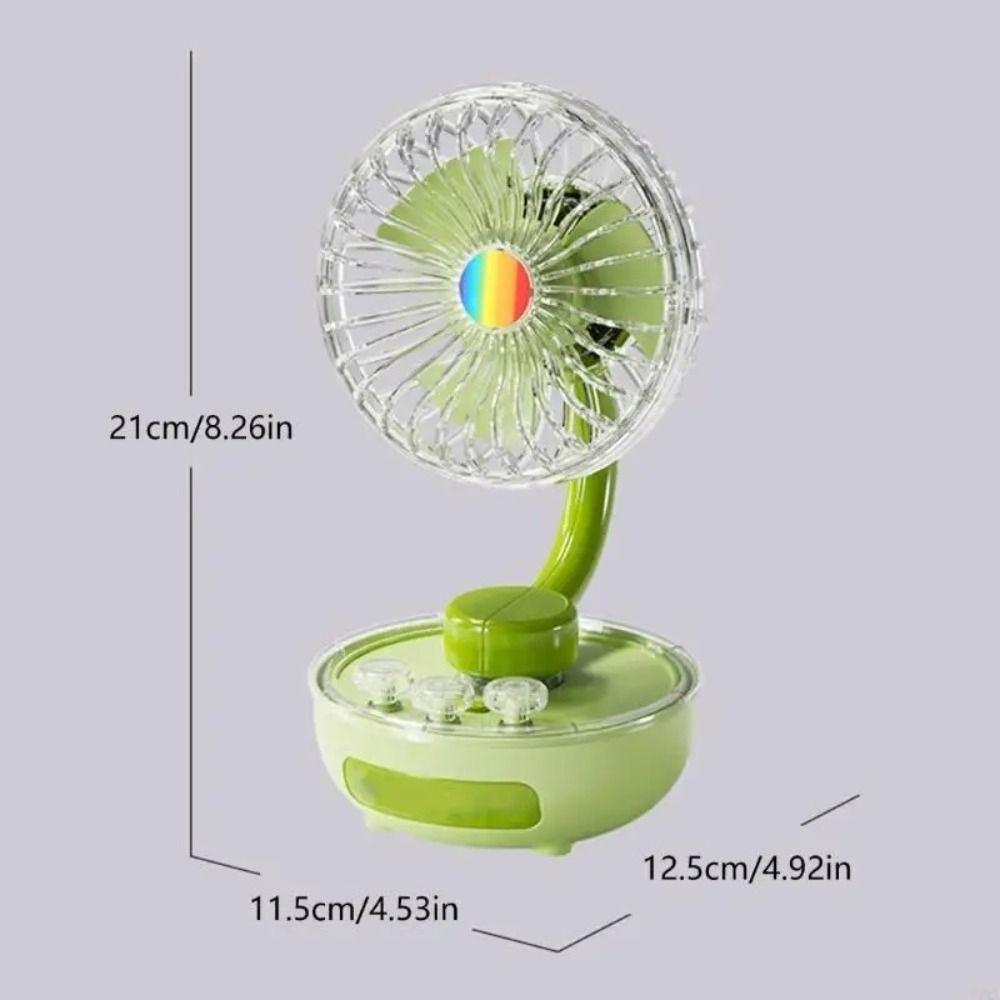 Compact Design Rechargeable Mini Table Fan Portable Personal Cooling Fan Desktop Placement