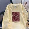 Oversized Long Sleeve T-Shirt With 3D Print Design Men Women Cotton Loose Fit Winter Layering Top