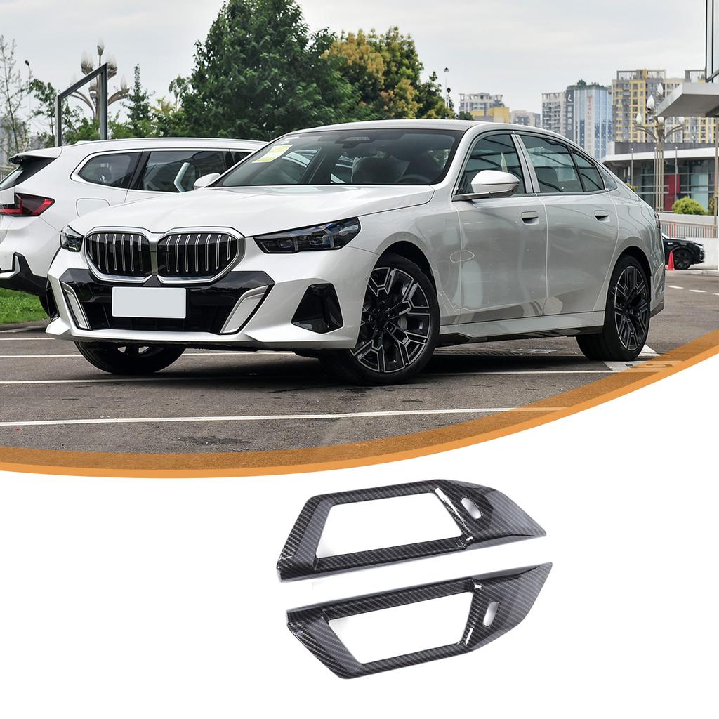 ABS Carbon fiber B Pillar Air Outlet Vent Cover Trim For BMW 5 Series G60 i5 24+