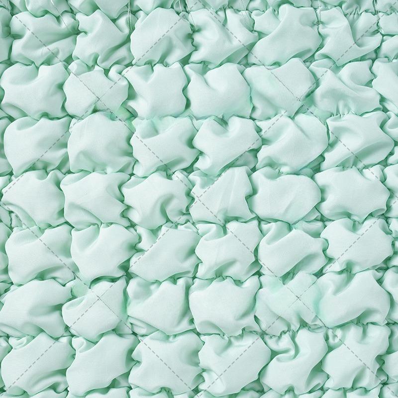 Elastic Checkered Quilted Embroidered Fabric Spring Yarn-spun Cloud Bag Cotton Fabric DIY Pet Clothing, Hand Warmer Treasure Bag