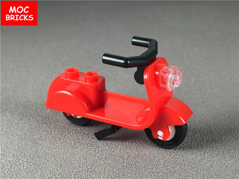 

Нетоксичний Самокат Moc Bricks зі Підставкою Мотоцикл Кутові Керма Конструктор Збірка Будівельні Блоки Сумісність з 15396C01 Іграшки Подарунки для Дітей