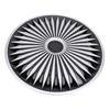 4 Pcs 17in Hubcaps Stylish Look Wear Proof ABS Universal Fit Snap On R17 Wheel Rim Cover for Most