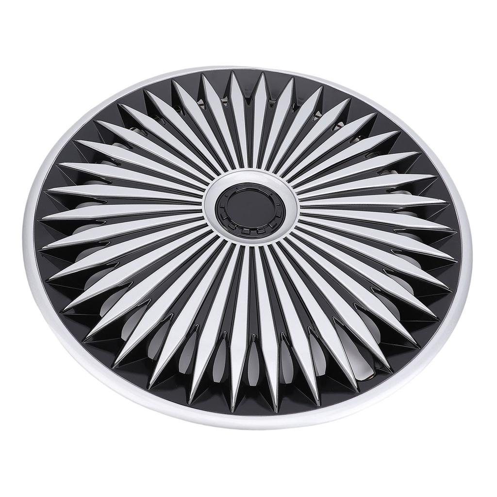 4 Pcs 17in Hubcaps Stylish Look Wear Proof ABS Universal Fit Snap On R17 Wheel Rim Cover for Most