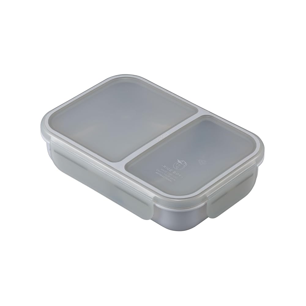 CB JAPAN Bento Box Rice Boy 700ml Cleansing Light Gray 4-Point Lock Double Sealing
