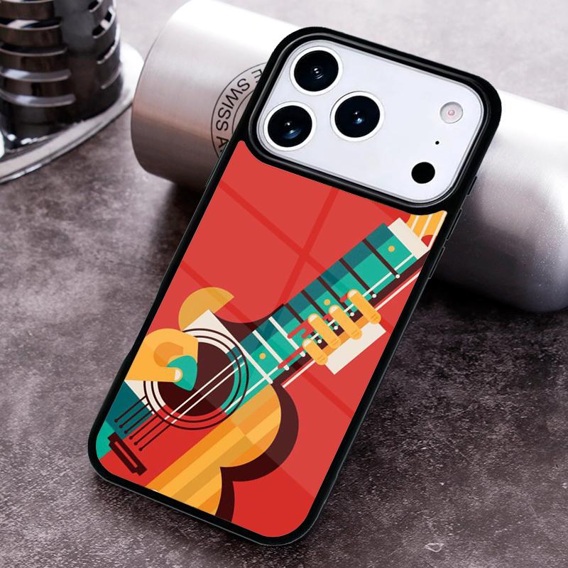 Guitar Music soft Phone Case for iPhone 17 16 15 Pro Max Air 14 13 12 11 Plus Shockproof Cover