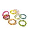 Solider Vintage-Ring für Damen Transparenter Bunter Acrylharz-Ring Korea Mode Geometrische Ästhetik Schmuck Trend Punk-Ringe
