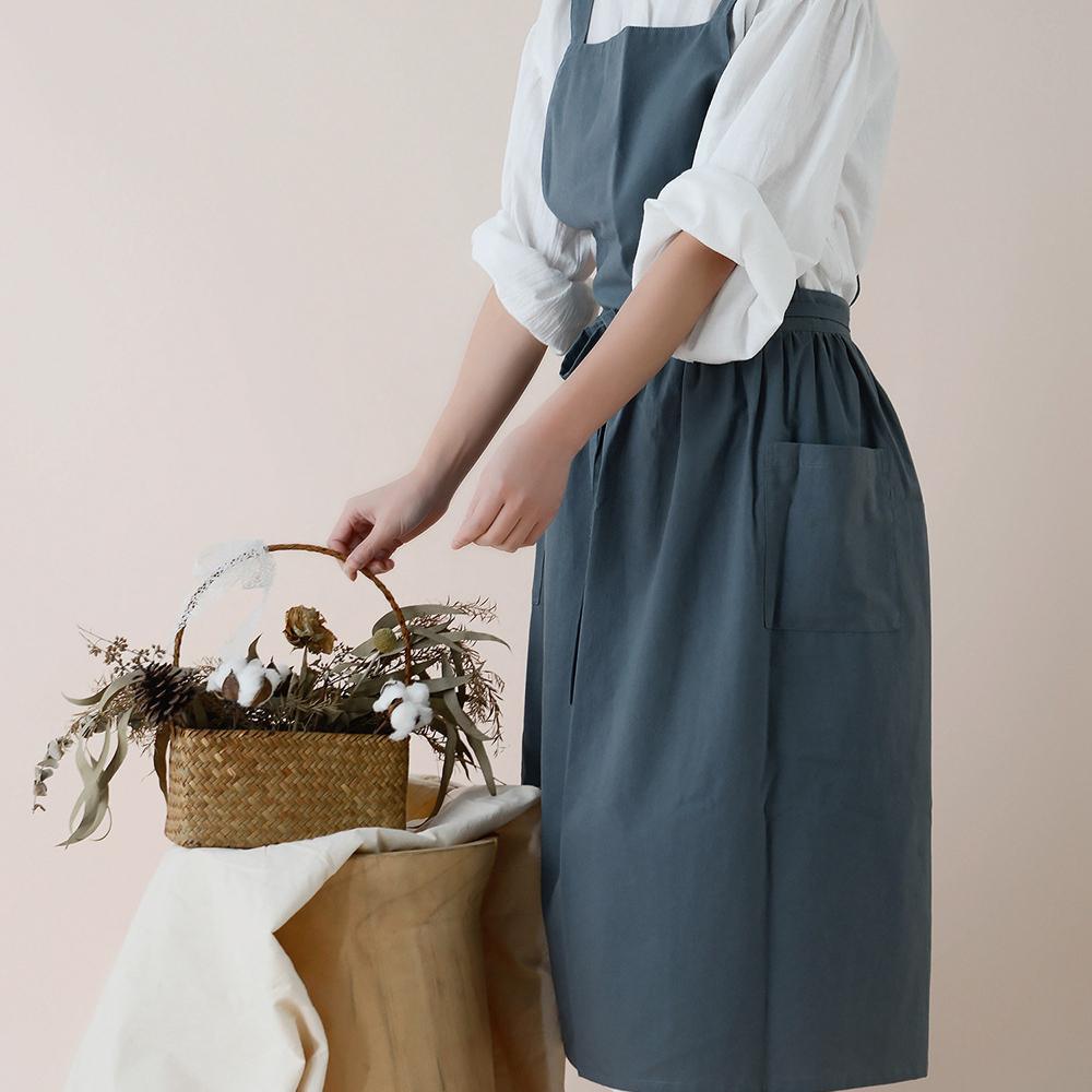 Waterproof Restaurant Stylish Design ApronFlorist Apron Cotton Gardening Coffee Shops Kitchen Apron for Baking Cooking  BBQ & Grill Cleaning