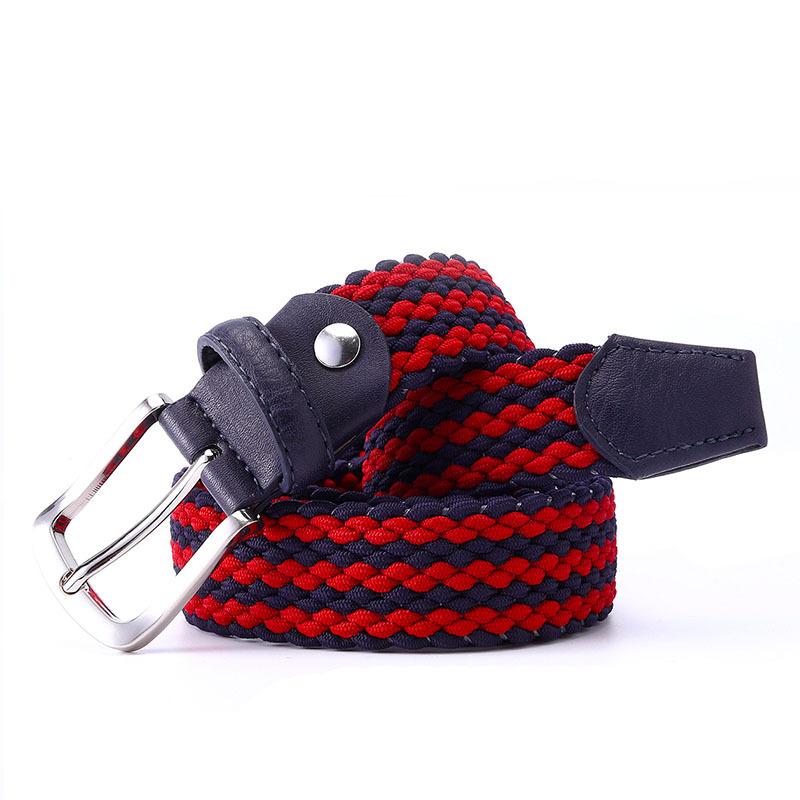 Belt Women'S Elastic Braided Belt Unisex, Origin Strong Elastic Men'S Pin Buckle Belt