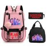 Trend Stranger Things Children'S Backpack Combination Three-Piece Male And Female Versatile Student School Bag