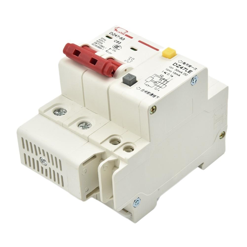 For SPD surge protector arrester 2 pole DZ47LE circuit breaker