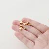 5MM 20pcs/bag 14K 18K Gold Color Plated Flat Heart Shape Charm Spacer Beads Loose Beads For DIY Jewelry Accessories Wholesale