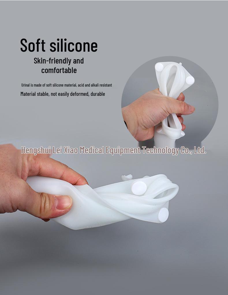 Leakproof Silicone Urine Collector for Men and Women - Ideal for Elderly, Bedridden, or Paralyzed Individuals.