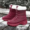 Women's Boots Winter Keep Warm Mid-Calf Waterproof Snow Boots Women Comfortable Ladies Thigh High Hiking Boots