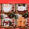 Festive Christmas Decorative Gingerbread Man Cookie Tin Box For Holiday Cheer