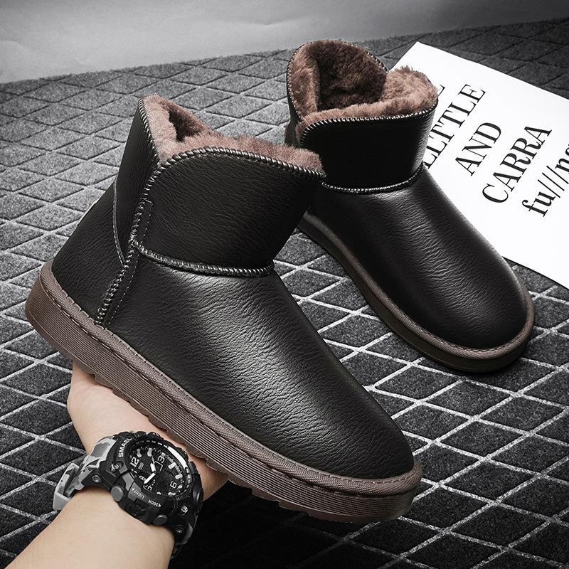 Snow boots women's men's shoes fleece thickened thermal cotton shoes women's autumn and winter cotton boots men's non-slip