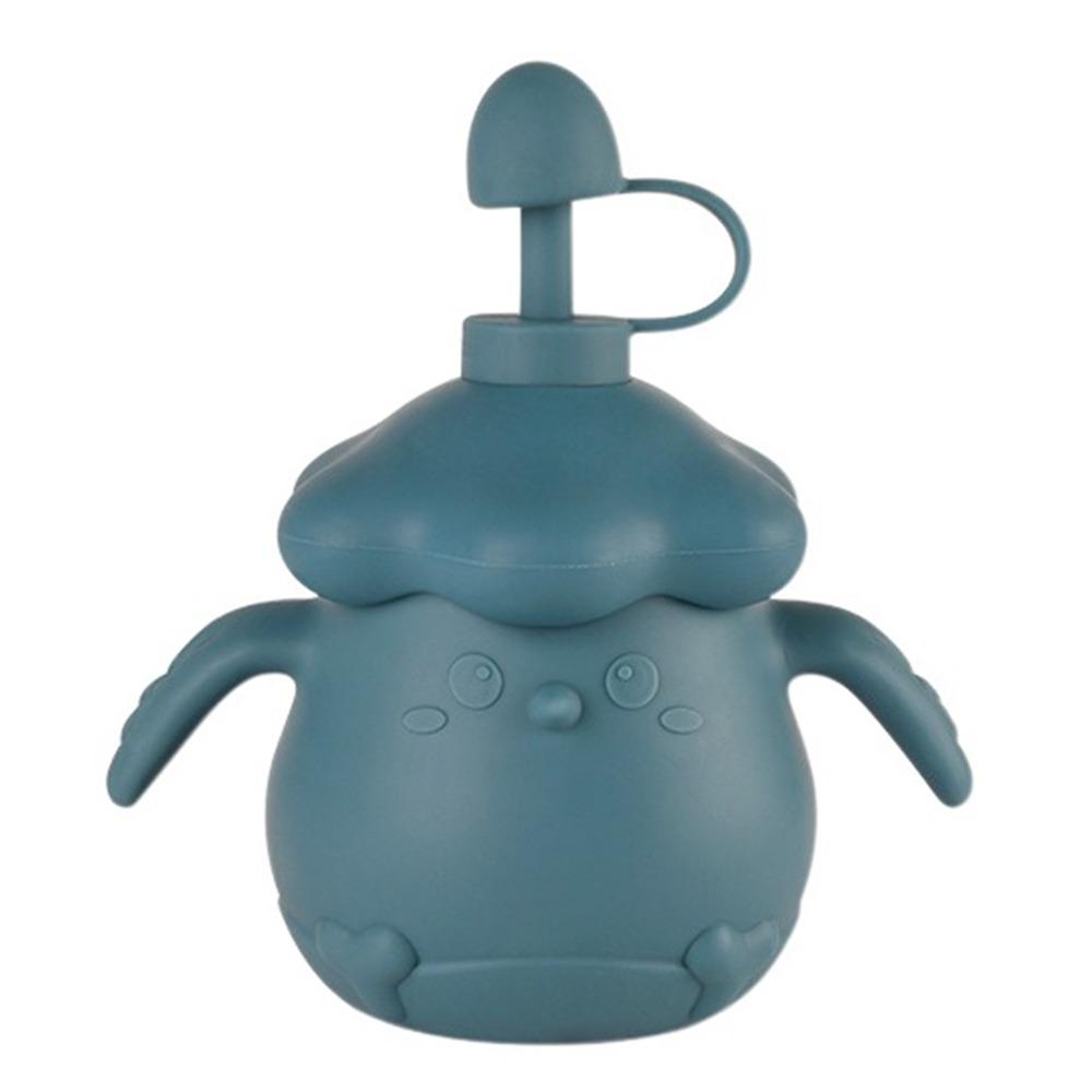 

Непроливающийся детский тренировочный поильник Креативная детская бутылка для воды с трубочкой Детское кормление темно-синий