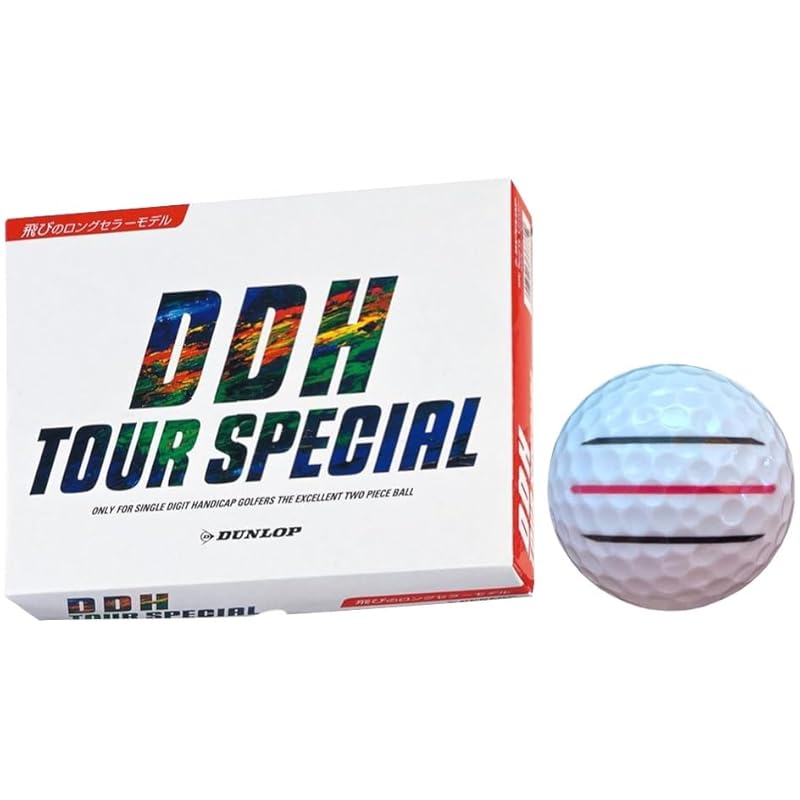 

[Hapiraki_Golf Line] golf ball DDH tour special With line (1 dozen white_3 lines)