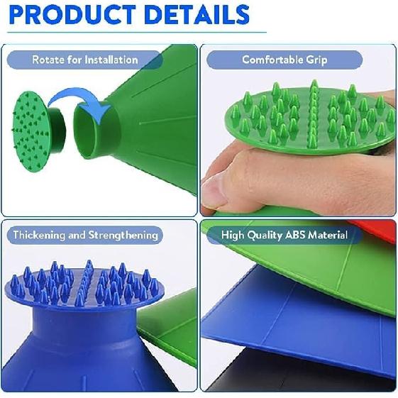 2026 Car Ice Scrapers,Snow Scraper,Magical Ice Scrapers For Car Windshield,4 Pcs Portable Multifunctional Snow Remover Wiper,Upgrade 2-In-1 Refueling