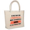 Beach Bag - PLANETEE - Perfect Anne - Printed Insulated - Beige Cotton - Reinforced Handles