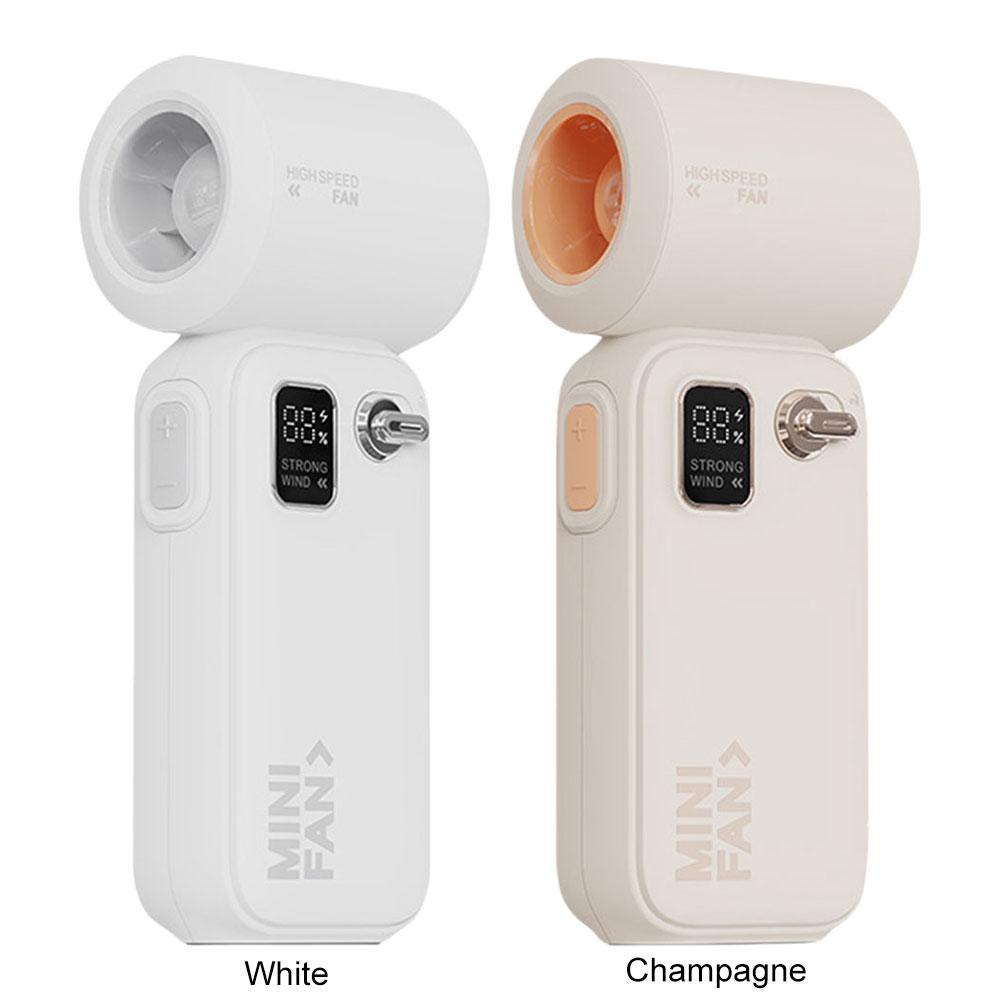 Handheld Turbo Fan 100 Speeds Portable Turbo Fan Rechargeable Electric Cooling Fan Mini Personal Fan for Camping Hiking