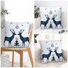 Chrismas Snowflake Letter Print Pillow Case Cushion Cover Polyester Graphic Pillow Cover Pillowcases Office Car Home Decorative