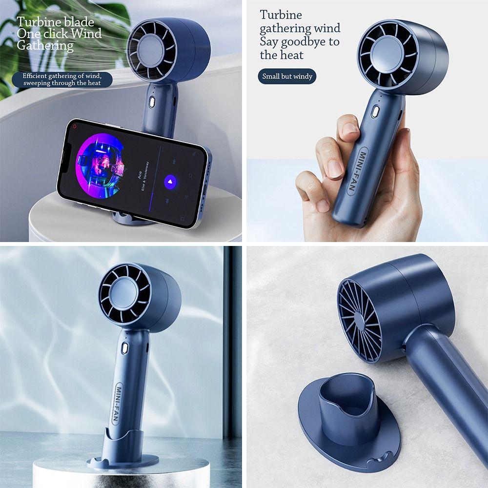 Cooling Summer Handheld Fan With Phone Holder Air Cooler Multi-function Mini Fan  Outdoor
