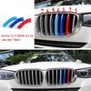 For  BMW X3 F25 2011-2017 Tri-Color 7 BARS Front Kidney Grille Front Cover Clips