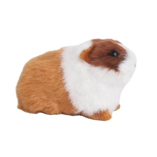 

Реалістична прикраса хом яка Плюшева модель морської свинки Хутряна копія хом яка для декору домашнього столу полиці салону автомобіля A