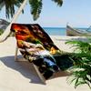 Indian Wolf Print Beach Towel, Large Soft Quick Dry Towel for Beach Camping Swimming