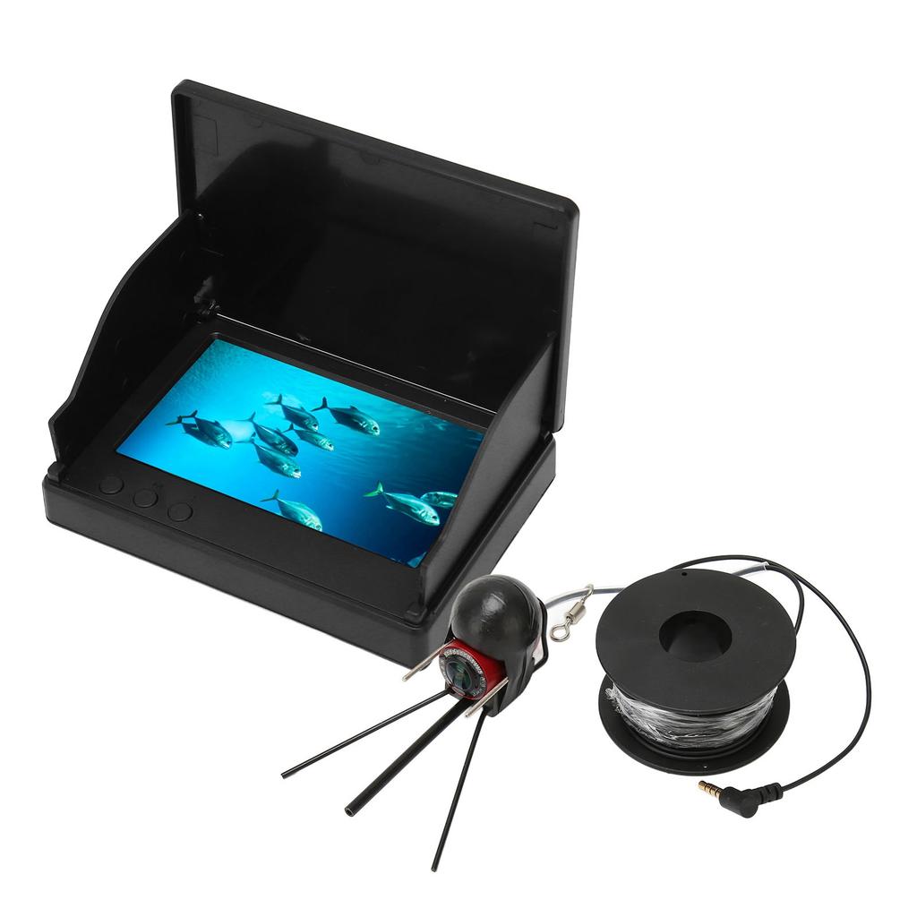 4.3in TN HD Underwater Fishing Camera IP68 Proof Fish Finder with 12 Lights for Fishing