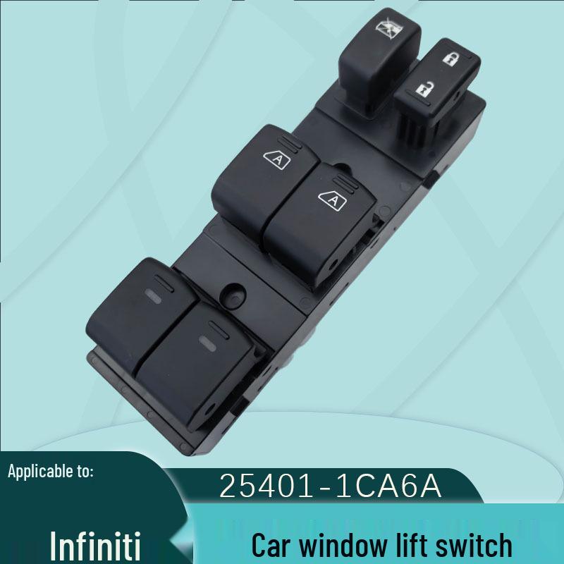 Infiniti FX35 Electric Window Glass Lifter Switch, Part No. 25401-1CA6A, Replacing 25401-1CA3B Electric