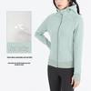 Luqilulu Women's Winter Plus Velvet Warm Hooded Slim Fit Outdoor Sports Jacket