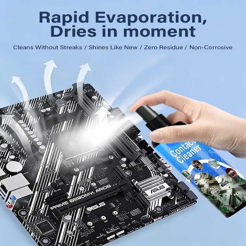 Electronics Maintenance Contact Cleaner for Motherboards, Control Boards and Contact Points, Cleaning Bottle for Routine Cleanup Work