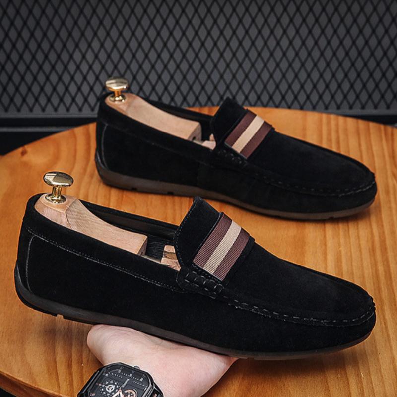 Men's Slip-on Loafers, Fashionable Men's Shoes, Round-toe Loafers, Casual Shoes