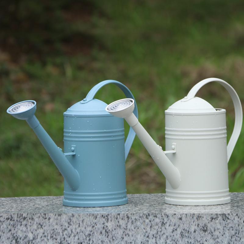 Long-Spout Plastic Watering Can, Imitation Tinplate, for Flowers, Plants, and Vegetables