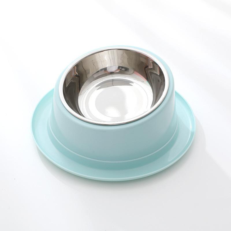 

Antiant Cats Bowl Slanted Shaped Design Better Digestion Feeding Health синій