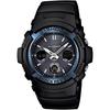 Casio CASIO G-SHOCK AWG-M100A-1A MULTIBAND 6 BLACK/BLUE digitální analyzátor rádiové solární hodinky
