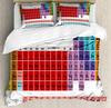 Periodensystem Bettbezug Set Chemische Elemente Bettwäsche Set Polyester Pädagogisch Wissenschaft Thema Bettdeckenbezug Einzelbett King Size