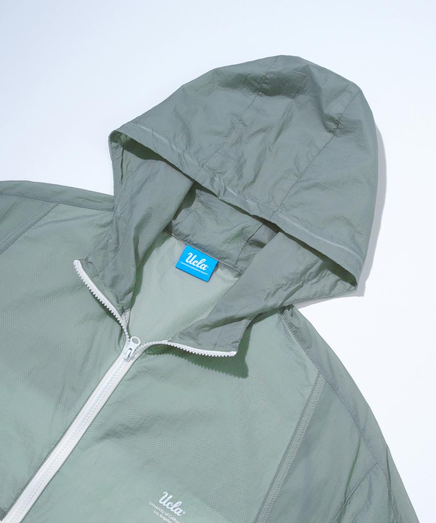 Ucla Unisex Color-Blocked Ultralight Windbreaker Jacket [Mint] (Ub3Uj5A)