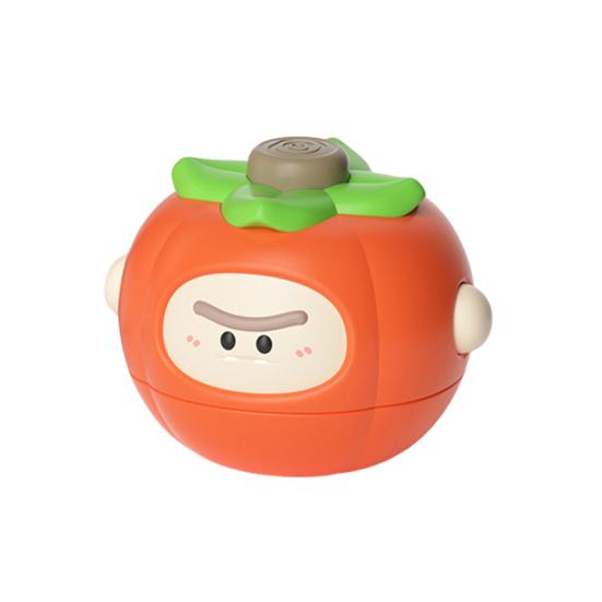Cartoon Fruit Spinning Top Toy Multi-player Interactive Banana Orange Durian Pear Press Gyroscope Battle Toy Toddlers Educational Spinner Toy