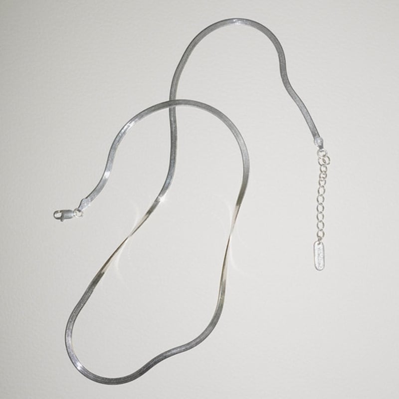 YEONSEUNG Flat Snake Chain Necklace