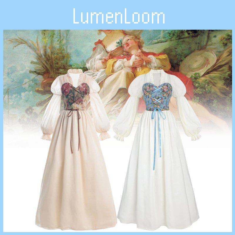 Skirt Renaissance Women Dress Festivals Cosplay Decor Costume Set Performance