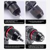 Metal Keyless Drill Chuck 0.8-10mm 2-13mm 3Jaw Ratchet Self-Lock for Electric Hand Cordless & Lithium Drill