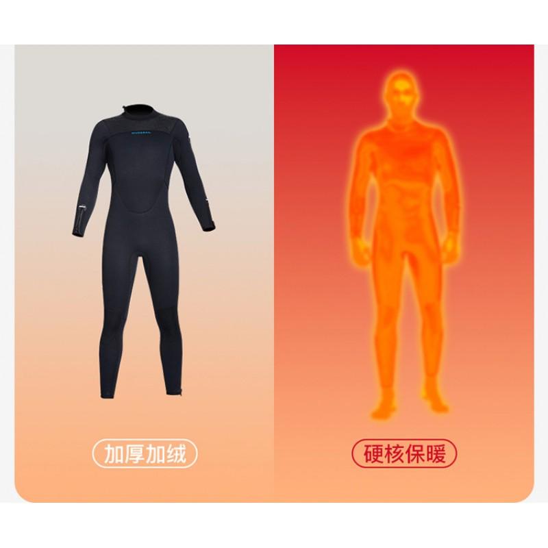 5mm Fullsuit Wetsuit Men Women Chloroprene Neoprene Diving Surfing Snorkeling Winter Swimming Thermal Protection