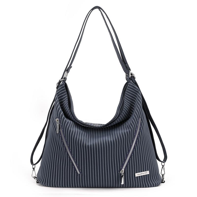 Niche Texture Soft Leather Large Capacity Backpack Casual Multi-functional Backpack Single Shoulder Messenger Bag